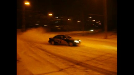 Subaru Impreza on snow