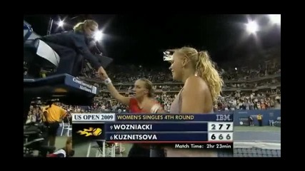 Wozniacki vs. Kuznetsova Us Open 2009