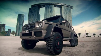 Top Gear с Mercedes-benz G63 Amg 6x6 в Обединени арабски емирства
