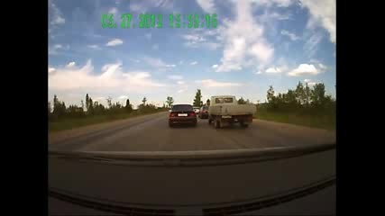 Driver panicked at the sight of a police patrol