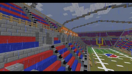 Aminville- Minecraft Stadium and Train station