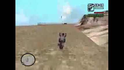 Gta San Andreas Jump - Скок с мотор от планина на Gta Sa 