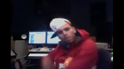 Chris Brown Live Ustream Feb 1 - in the Studio Part 2