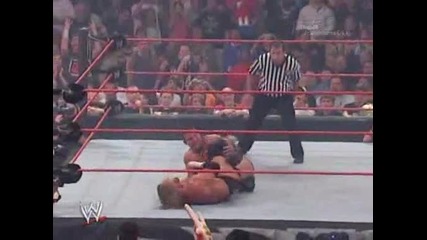 Wwe No Mercy 2007 Triple H vs Randy Orton, Triple H vs Umaga, Randy Orton vs Triple H Part 1