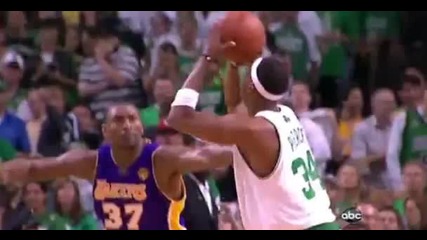 Show Down: Kobe Bryant vs Paul Pierce Highlights Of Game #5 At The 2010 Nba Finals! 