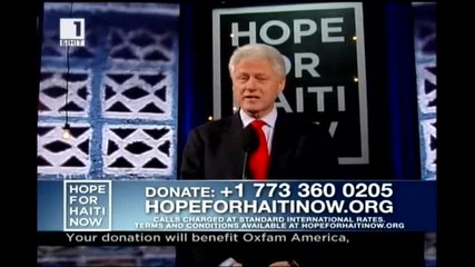 Bil Clinton - Hope For Haiti Now 