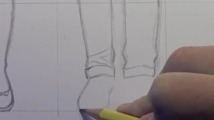 How to Draw Feet Shoes Front View, Male & Female