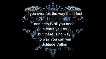Evergrey - Solitude within with lyrics 