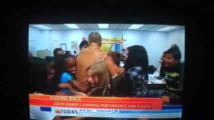 Justin at Whitney Elementary (from the Today Show)