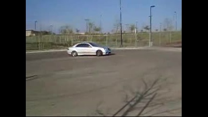 E63 Test Drive Burnout Drift Donuts