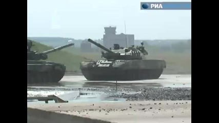 Танкове Т-90 танцуват на полигона в Раменск Т 90