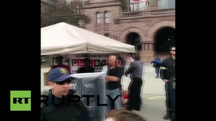 Canada: PEGIDA hold nation's first ever protest in Toronto