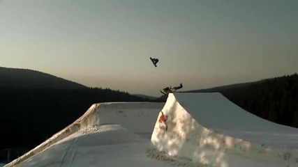 Marko Grilc Ross Mercer - Snowboard over Snowmobile 