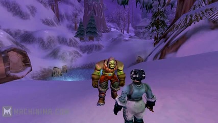 Orc Vs. Wild Winterspring (world of Warcraft )