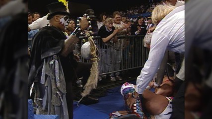 Papa Shango puts a curse on Ultimate Warrior: Superstars, May 16, 1992 (WWE Network Exclusive)