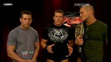 Raw 08/24/09 Randy Orton,  Legacy & Brett Dibiase