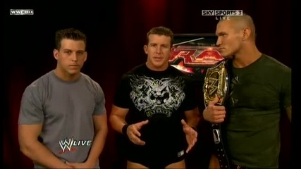 Raw 08/24/09 Randy Orton, Legacy & Brett Dibiase