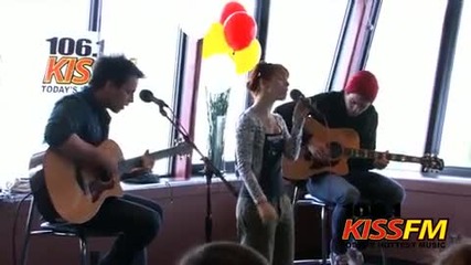 Paramore The Only Exception Kiss Fm 12.05.10