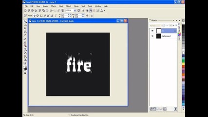 Урок по Corel Photo Paint 12 : Огнен Текст *hd*