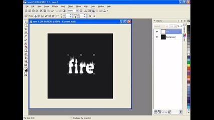 Урок по Corel Photo Paint 12 : Огнен Текст *hd* 
