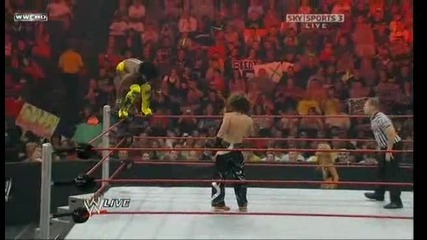 Raw 08/17/09 Kofi Kingston vs Carlito [ United States Championship]