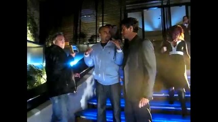 Enrique going over details with director Jessy Terrero 