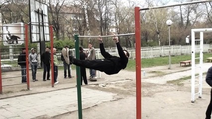 Front lever набирания на 2 пръста