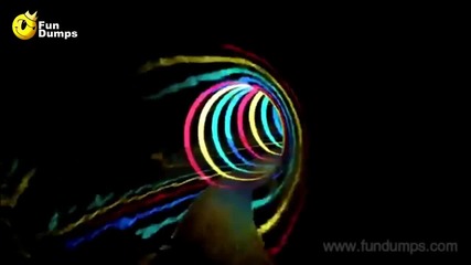 Невероятно красиво видео Водна пързалка с Led