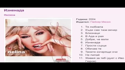 Нелина Изненада Албум 2004