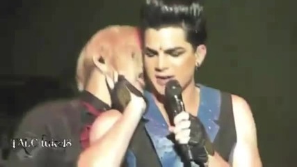 Adam Lambert-lace and Leather