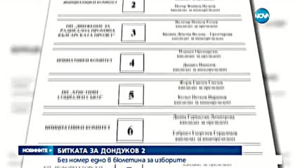 Бюлетината на предстоящите избори ще започва с номер 2