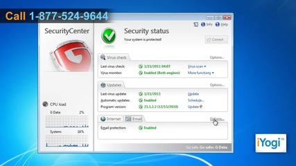 Customize G Data® Antivirus 2011 in Windows® 7