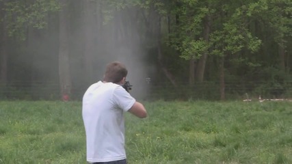 Руснака стреля с къртечница M249