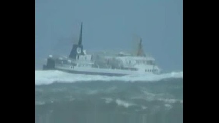 Ship In Big Storm