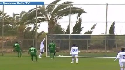 Сraziest Own Goal Ever! Wind-assisted goalkeeper Assaf Mendes (maccabi Haifa) v Dynamo Kiev