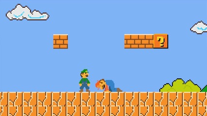 Какво наистина ще се случи с Марио ако скочи и удари тухла ? ( смях )