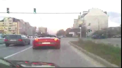 Ferrari katastrofira в София 