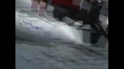 Проба на лодка 3.90м с електрически мотор Haibo Et44