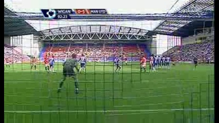 .08 Уигън - Манчестър Юнайтед 0:5 гол на Нани