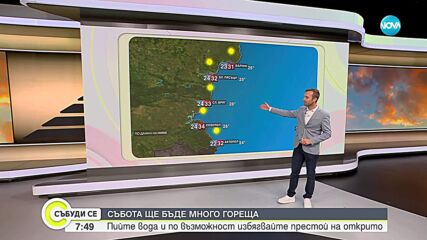 Прогноза за времето (26.07.2025 - сутрешна)