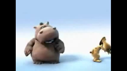 Sports Catroon - Hippo Pee
