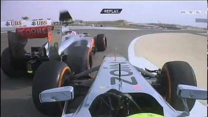 F1 Грна при на Бахрейн 2013 - Button се оплаква от Perez [hd]