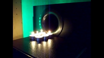 Logitech Z-5500 blows out candles!