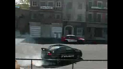 Mitsubishi Evo Xs Drifting at Movie World.avi
