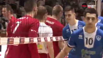 ВК Левски - ВК ЦСКА 3:2 (21:25, 25:27, 25:23, 25:19, 17:15 )