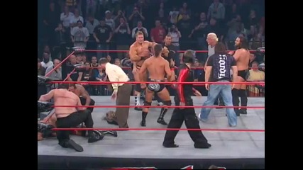 Kurt Angle Brawls with Immortal