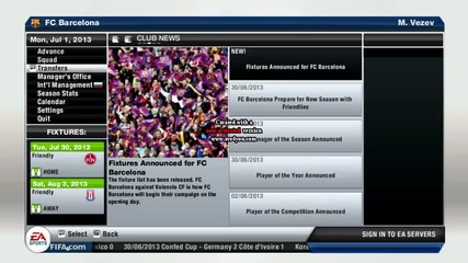 fifa 13 manager mode Barcelona S.2 Ep.1