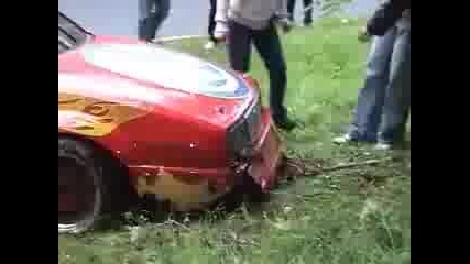 Vw Corrado rally crash.flv
