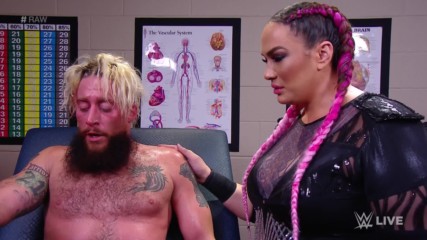 Nia Jax comforts Enzo Amore: Raw, Jan. 8, 2018