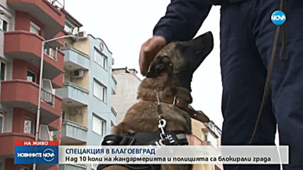 Масирана спецакция в Благоевград, изходите на града са блокирани